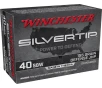 WINCHESTER Silvertip 40 S W 155gr Defense JHP Ammunition   20 Rounds