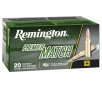 REMINGTON Premier Match 223 Rem 52gr BTHP Ammunition   20 Rounds