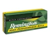 REMINGTON High Performance 22-250 Rem 55Gr Point Soft Point Brass Ammunition   20 Round