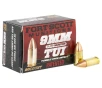 FORT SCOTT MUNITIONS Subsonic 9mm 125gr TUI Ammunition   20 Rounds