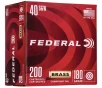 FEDERAL AMMO Champion Training 40 S W 180 gr Full Metal Jacket Ammunition   200 Rounds