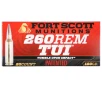 FORT SCOTT MUNITIONS 260 Rem 123gr SCS TUI Rifle Ammunition   20 Rounds