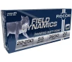 FIOCCHI Field Dynamics 22-250 REM 55gr Point Soft-Point Ammunition   20 Rounds