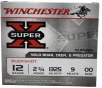 WINCHESTER Super-X 12 Gauge 2-3 4  9 Pellet 00 Buck Shot Shells   25 Round