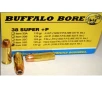 BUFFALO BORE 38 Super  P 147Gr JHP  1150FPS ME 432 ft lbs  20rd