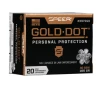 SPEER AMMO Gold Dot Personal Protection 40 S W 165 gr Hollow Point Ammunition   20 Rounds