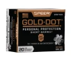 SPEER AMMO Gold Dot Personal Protection 40 S W 180gr Hollow Point Ammunition   20 Rounds