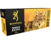 Browning 223 Rem BXV 50 Grain Polymer Tip 20 Rd
