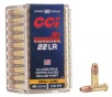 22 LR  Long Rifle  40 Grain Velocitor Copper Plated Hollow Point 50 Rounds