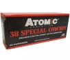 Atomic Ammunition Cowboy 38 Special 125 Grain Lead Round Nose Flat Point 50 Rounds