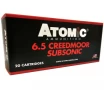 Atomic Ammunition Subsonic 6 5 Creedmoor 129 Grain Soft Point 20 Rounds