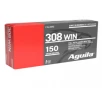 Aguila 308 Winchester Full Metal Jacket Boat Tail 150 Grain 20 Rounds