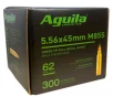 Aguila M855 5 56 NATO 62 Grain Green Tip Full Metal Jacket Boat Tail 300 Rounds