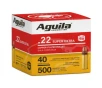 Aguila Super Extra High Velocity 22LR Ammo 40 Grain Plated Round Nose Box of 500  Bulk 