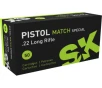 SK Pistol Match Special 22LR Ammo 40 Grain Round Nose Box of 50