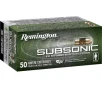 Remington Subsonic 22LR Ammo 40 Grain Plated Hollow Point Box of 500  10 Boxes of 50 