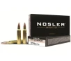 Nosler Match Grade 223 Remington Ammo 77 Grain Nosler Custom Competition Jacketed Hollow Point Box of 20