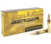 Berger Match Grade 223 Remington Ammo 73 Grain Berger Target Jacketed Hollow Point Box of 20
