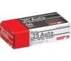 Aguila 25 ACP Ammo 50 Grain Full Metal Jacket Box of 50