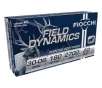 Fiocchi Field Dynamics 30-06 Springfield Ammo 180 Grain Jacketed Soft Point Box of 20
