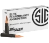 Sig Sauer Elite Performance Short Barrel 300 AAC Blackout Ammo 120 Grain Solid Hollow Point Lead Free Box of 20