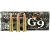 G9 Defense 300 AAC Blackout  7 62x35mm  Ammo 120 Grain Solid Hollow Point Lead Free Box of 20