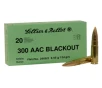 Sellier   Bellot 300 AAC Blackout Ammo 124 Grain Full Metal Jacket Box of 20