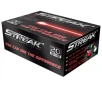 Ammo Inc  Streak Visual 380 ACP Ammo 90 Grain Red Cold Tracer Jacketed Hollow Point Box of 20