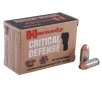 Hornady Critical Defense 40 S W Ammo 165 Grain Hornady FTX Polymer Tip Box of 20