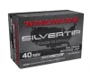 Winchester Silvertip Defense 40 S W Ammo 155 Grain Winchester Silvertip Jacketed Hollow Point Box of 20