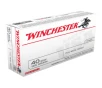 Winchester White Box USA 40 S W Ammo 165 Grain Full Metal Jacket Box of 50