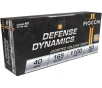 Fiocchi Defense Dynamics 40 S W Ammo 165 Grain Jacketed Hollow Point Box of 50