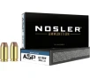 Nosler ASP 40 S W Ammo 180 Grain Jacketed Hollow Point Box of 50
