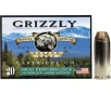 Grizzly Cartridge High Performance Handgun 45 Colt  Long Colt   P Ammo 225 Grain Jacketed Hollow Point Box of 20