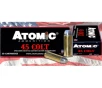 Atomic Ammunition Cowboy Action 45 Colt  Long Colt  Ammo 200 Grain Flat Nose Box of 50