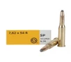 Sellier   Bellot 7 62x54mm Rimmed Russian Ammo 180 Grain Jacketed Soft Point Box of 20