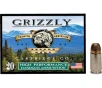 Grizzly Cartridge High Performance Handgun 9mm Luger Ammo 124 Grain Jacketed Hollow Point Box of 20