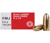 Sellier   Bellot 9mm Luger Ammo 124 Grain Full Metal Jacket Case of 1000  20 Boxes of 50 