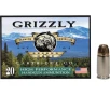 Grizzly Cartridge High Performance Handgun 9mm Luger  P Ammo 115 Grain Jacketed Hollow Point Box of 20
