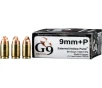 G9 Defense 9mm Luger  P Ammo 80 Grain Fluted Lead Free Box of 20