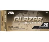 Blazer Brass 9mm Luger Ammo 115 Grain Jacketed Hollow Point Box of 50
