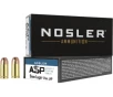 Nosler ASP 9mm Luger Ammo 124 Grain Jacketed Hollow Point Box of 50