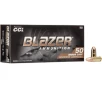 Blazer Brass 9mm Luger Ammo 115 Grain Full Metal Jacket Box of 50