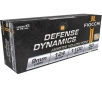 Fiocchi Defense Dynamics 9mm Luger Ammo 124 Grain Jacketed Hollow Point Box of 50