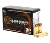 Lehigh Defense Xtreme Defense 10mm Auto Ammo 150 Grain Fluted Lead Free Box of 20