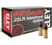 Eley Semi-Auto Benchrest Outlaw 22LR Ammo 42 Grain Round Nose Box of 500  10 Boxes of 50 