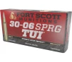 Fort Scott Munitions TUI 30-06 Springfield Ammo 168 Grain Solid Lead Free Box of 20