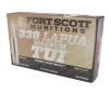 Fort Scott Munitions TUI Brass 338 Lapua Magnum Ammo 250 Grain Solid Lead Free Box of 20