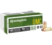 Remington UMC 380 ACP Ammo 88 Grain Jacketed Hollow Point Case of 600  6 Boxes of 100 