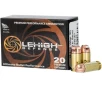 Lehigh Defense Xtreme Defense 45 ACP Ammo 190 Grain Fluted Lead Free Box of 20